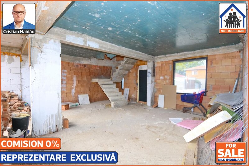 Casa cu 5 camere | 4 bai | 3 balcoane | 2 parcari | Popesti-Leodeni